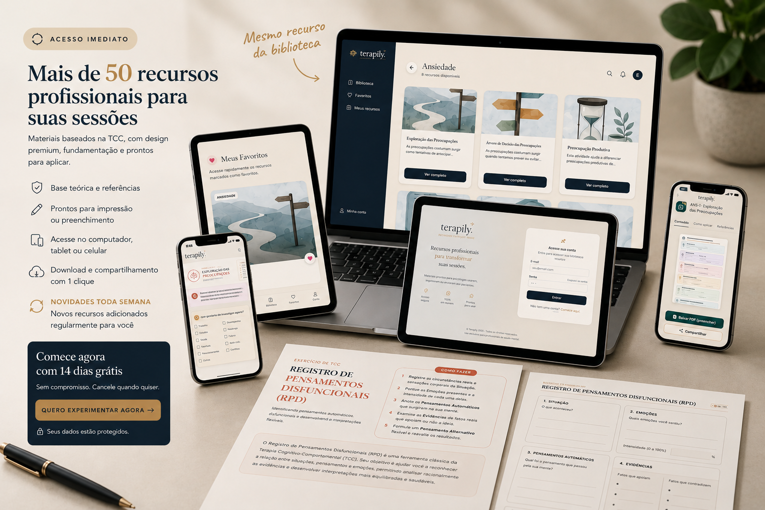 psicoeducação para a ansiedade, recursos terapeuticos para ansiedade
